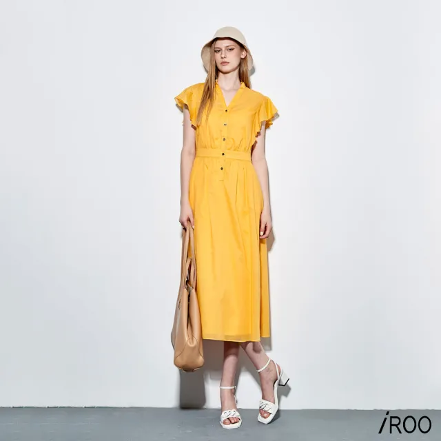 【iROO】荷葉洋裝