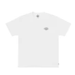 【Dickies】男女款白色純棉前後品牌Logo印花短袖T恤｜DK011799WHX