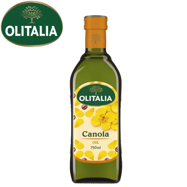 【Olitalia奧利塔】頂級芥花油禮盒組(750mlx2瓶)