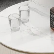 【Taoshop 淘家舖】J - 岩板輕奢現代簡約圓形小戶型家用客廳茶几桌TA115(80+70cm茶几)