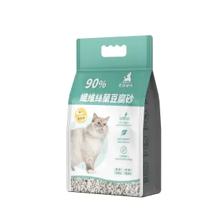 【毛孩時代】90%纖維絲蘭豆腐砂6L*8袋(貓砂/豆腐砂/保健貓砂)