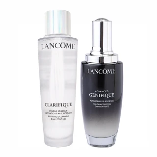 【LANCOME 蘭蔻】煥白修護雙天后(極光水250ml+小黑瓶100ml)國際航空版 加大版