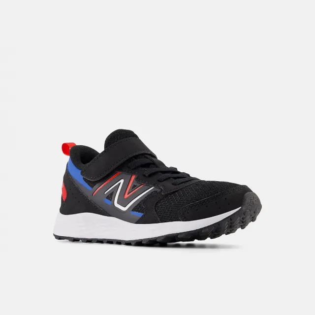 【NEW BALANCE】NB 運動鞋 中童 大童 童鞋 緩震 魔鬼氈 黑紅 YU650BR1-W楦