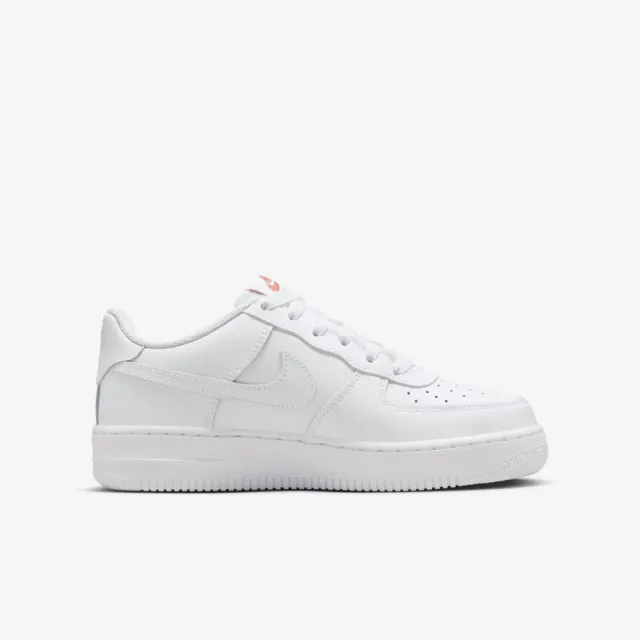 【NIKE 耐吉】Air Force 1 Lv8 1 GS 大童 休閒鞋 經典 彩虹編織 穿搭 白彩(FQ4948-100)