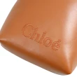 【Chloe’ 蔻依】Sense 簡約電繡LOGO小牛皮迷你水桶包兩用包(焦糖棕)