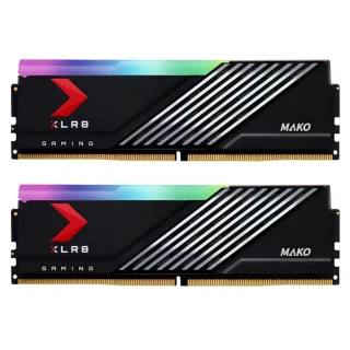 【PNY 必恩威】MAKO RGB DDR5 6000 32GB 桌上型電競記憶體_黑(16Gx2雙通道)
