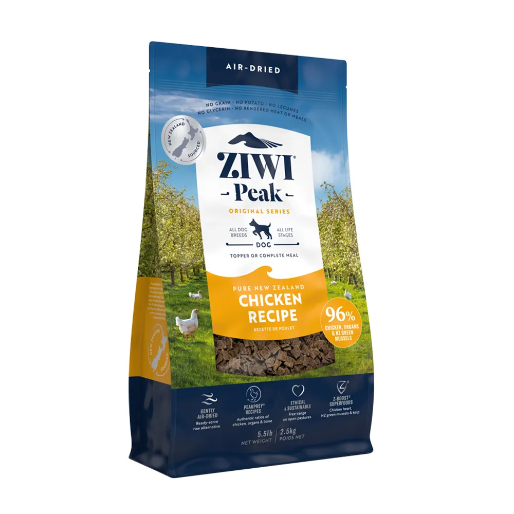 【ZIWI巔峰】鮮肉狗糧-雞肉 2.5kg(寵物食品/狗飼料/犬糧/全齡犬/生食/肉片)