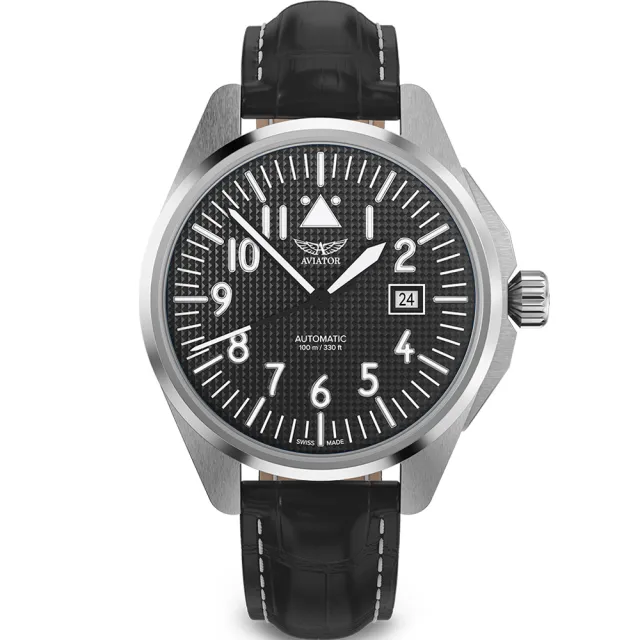 【AVIATOR 飛行員】AIRACOBRA P43 飛行風格 機械錶 男錶 手錶(V.3.39.0.333.4)