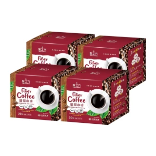 【台塑生醫醫之方】纖韻咖啡食品-炭焙黑咖啡x4盒(20包/盒)