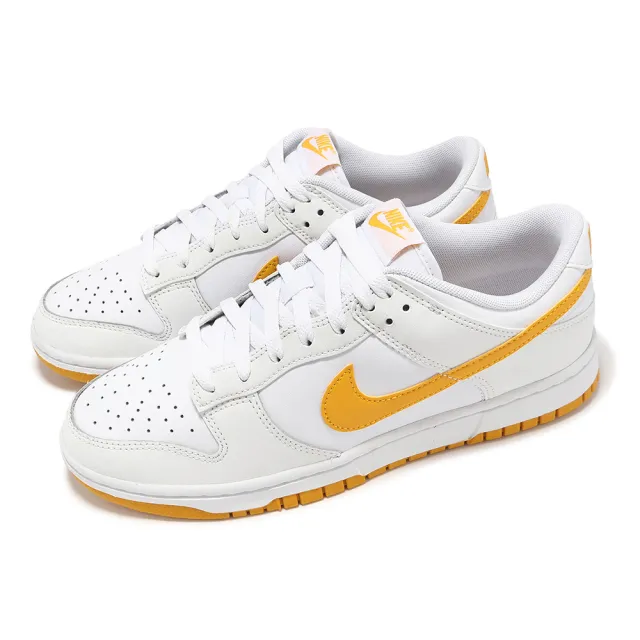 【NIKE 耐吉】休閒鞋 Dunk Low Retro 男鞋 女鞋 白 柳丁黃 低筒(DV0831-110)