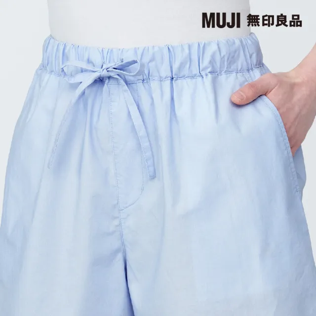 【MUJI 無印良品】女有機棉水洗平織布短褲(共8色)