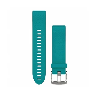 【GARMIN】QUICKFIT 20mm 綠松藍矽膠錶帶