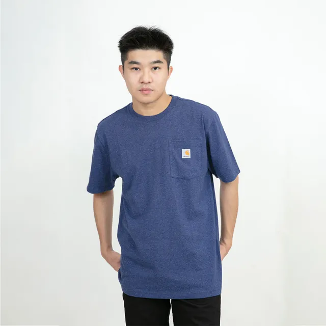 【carhartt】Carhartt K84 K87 短T 純棉 重磅 亨利領 口袋 卡哈  圓領 短袖 T恤 工裝(短袖 T恤9169)