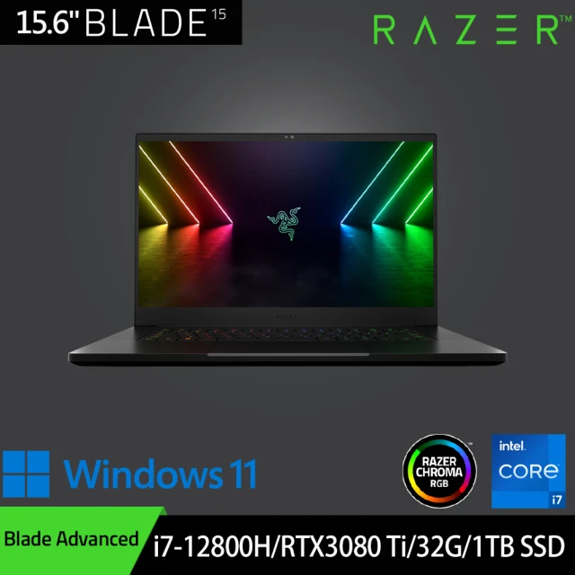 【Razer 雷蛇】★全新福利品★15吋i7 360Hz電競筆電(Blade Advanced/i7-12800H/RTX3080 Ti/32G/1TB SSD)