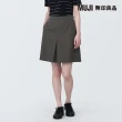 【MUJI 無印良品】女再生聚酯纖維打褶寬版短褲(共3色)