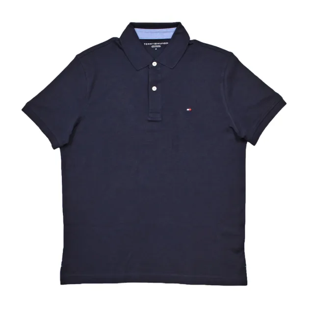 【Tommy Hilfiger】Tommy Hilfiger 經典款 簡約休閒純棉 短袖POLO衫 中性款式(美國進口平行輸入)