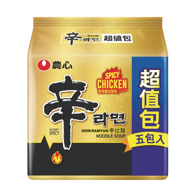 NONG SHIM 農心 辛拉麵超值包5入-香辣雞肉風味(600g)