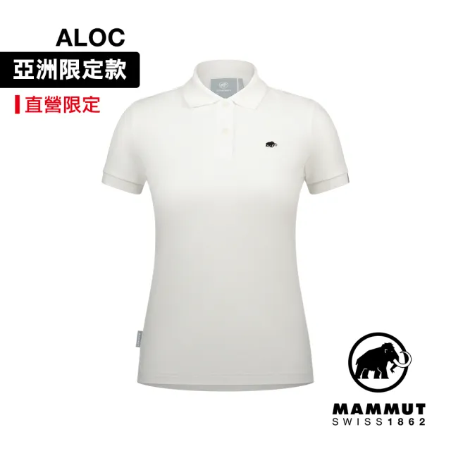 【Mammut 長毛象官方直營】Matrix Polo Shirt AF W 日系輕量快乾Polo衫 白PRT1 女款 #1017-00412