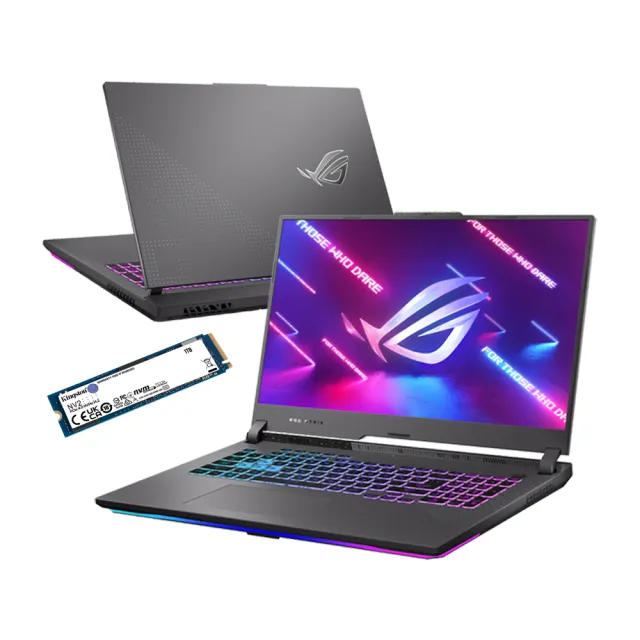 【ASUS】升級1TB組★17.3吋R9 RTX4070電競筆電(ROG Strix G713PI/R9-7945HX/16G/1TB SSD/W11)