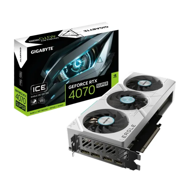 【GIGABYTE 技嘉】RTX4070S+750W★ GeForce RTX4070 SUPER EAGLE OC ICE 12G 顯示卡+UD750GM PG5電源(組合)