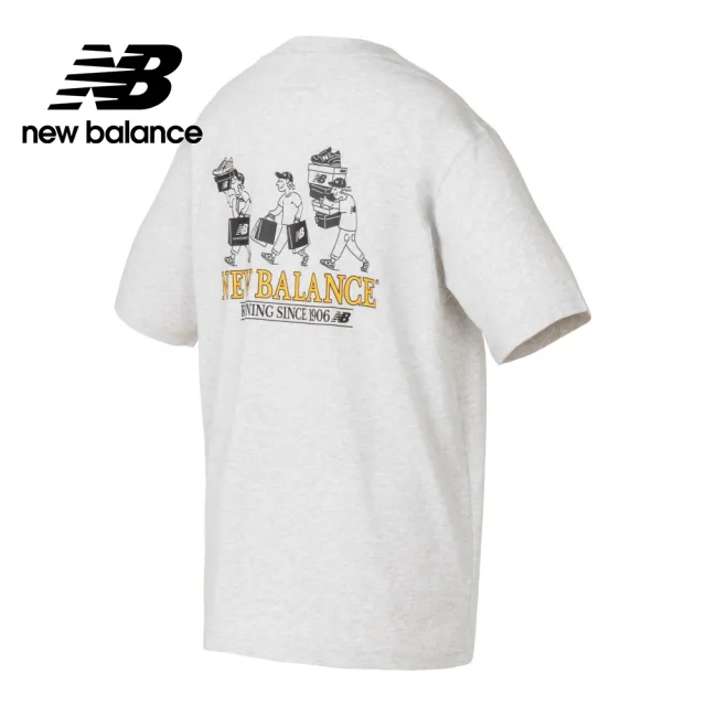 【NEW BALANCE】NB BOY系列 Shopper插畫短袖上衣_MT41962AHH_男性_花灰色