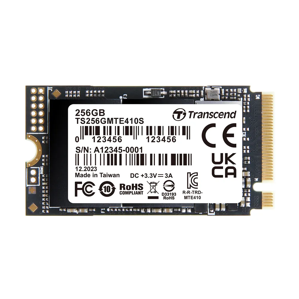 【Transcend 創見】MTE410S 256GB M.2 2242 PCIe Gen4x4 SSD固態硬碟(TS256GMTE410S)
