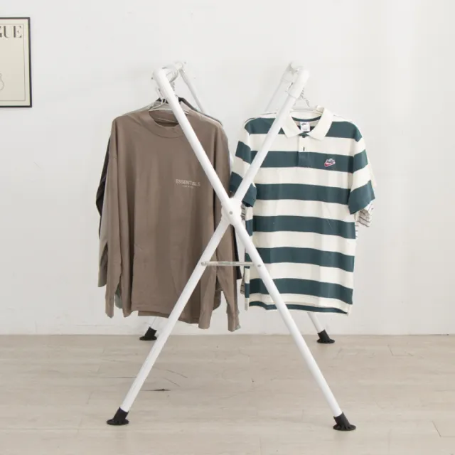 【IDEA】1.4米伸縮摺疊加厚X型曬衣架(晾曬架/晾衣架)