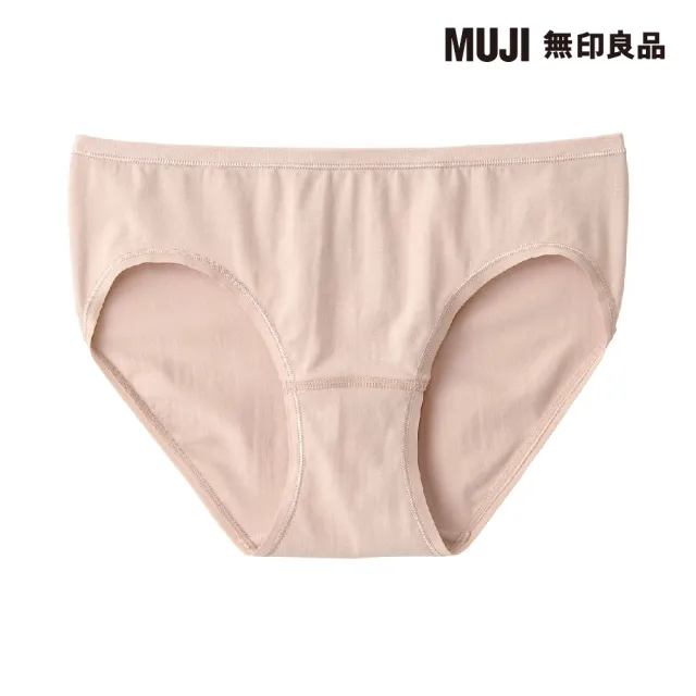 【MUJI 無印良品】女有機棉混彈性低腰短版內褲(共5色)