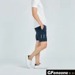 【GFoneone】男雙層透氣跑褲-丈青(男短褲)