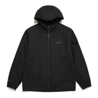 【國家地理服飾官方旗艦】男女同款URBAN CITY WINDSTOPPER BY GORE-TEX LAB 防風外套-炭黑色