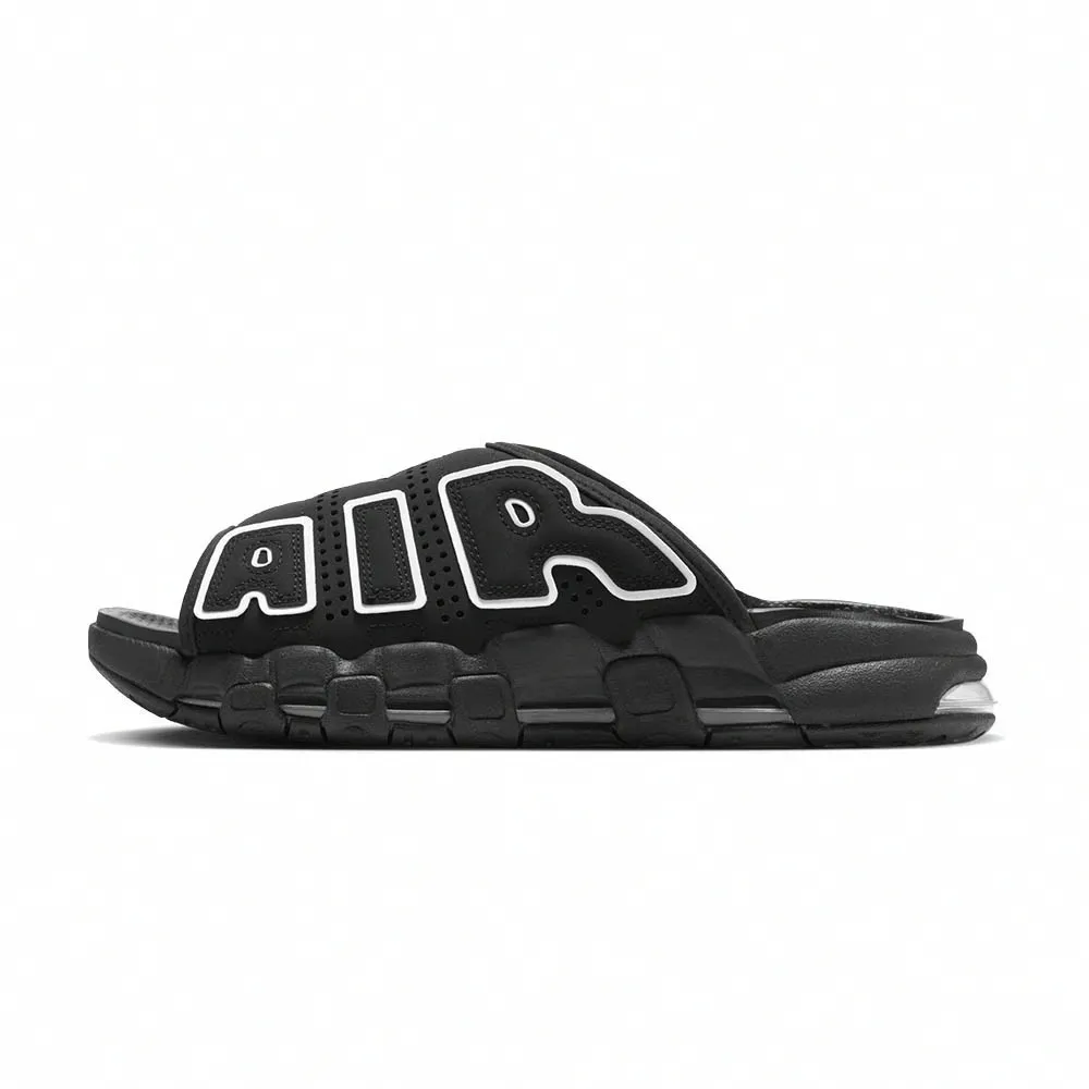 NIKE 耐吉】AIR MORE UPTEMPO SLIDE 男運動休閒拖鞋大AIR 黑白