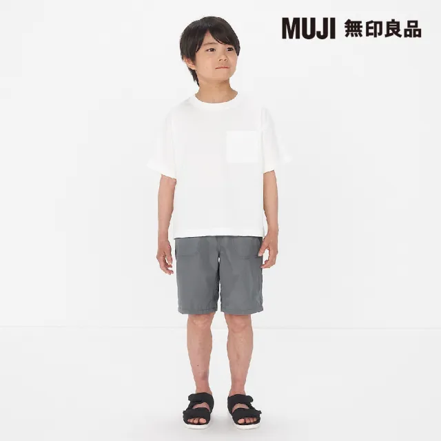 【MUJI 無印良品】兒童棉混聚酯纖維涼感寬版短袖Ｔ恤(共11色)