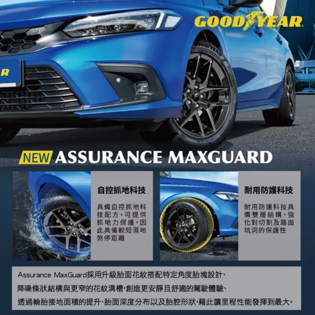 【GOODYEAR 固特異】輪胎固特異AMG-2354518吋_四入組(車麗屋)