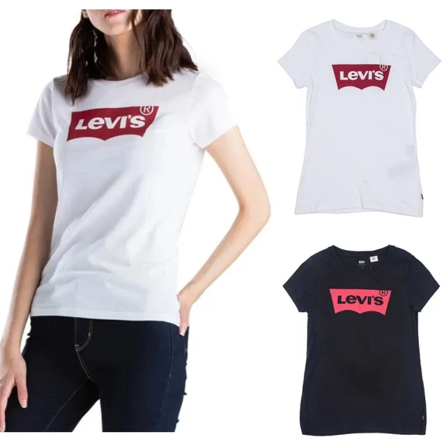 LEVIS 女款 經典LOGO短T 純棉修身短袖T恤 三色可選(美國進口平行輸入)