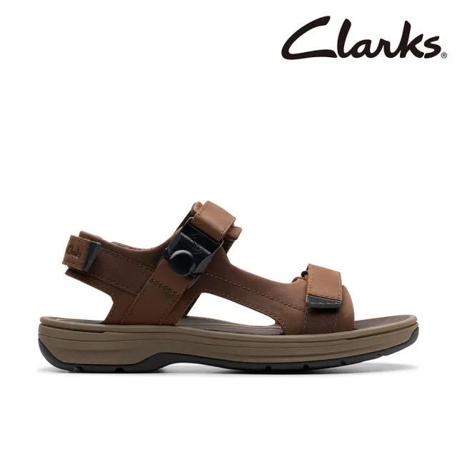 【Clarks】男鞋 Saltway Trail 磁釦搭釦與魔鬼氈設計涼鞋(CLM76905S)