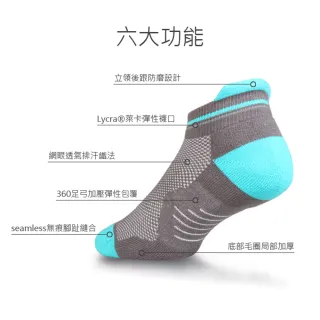 【Waken】純棉透氣網眼足弓機能襪(運動襪/襪子/足弓襪/機能襪/踝襪/手工級對目/船型襪)