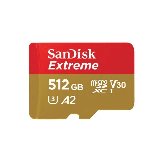 【SanDisk 晟碟】Extreme microSDXC UHS-I 記憶卡 512GB(原廠公司貨)