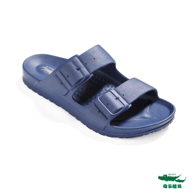 【母子鱷魚】-官方直營-雙扣環休閒氣墊拖鞋(親子款-童款多色)