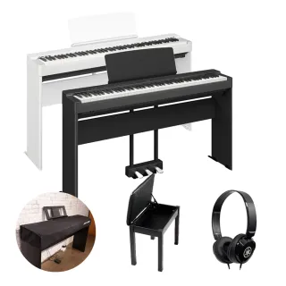 【Yamaha 山葉音樂】P225 88鍵 數位鋼琴 附琴椅可放樂譜(贈原廠耳機/保養油/原保15個月/全新公司貨)