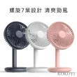 【KOKOYI】2入組 北歐USB大風力靜音桌扇(靜音 小型風扇 露營風扇 手持風扇 桌上扇 USB電風扇)