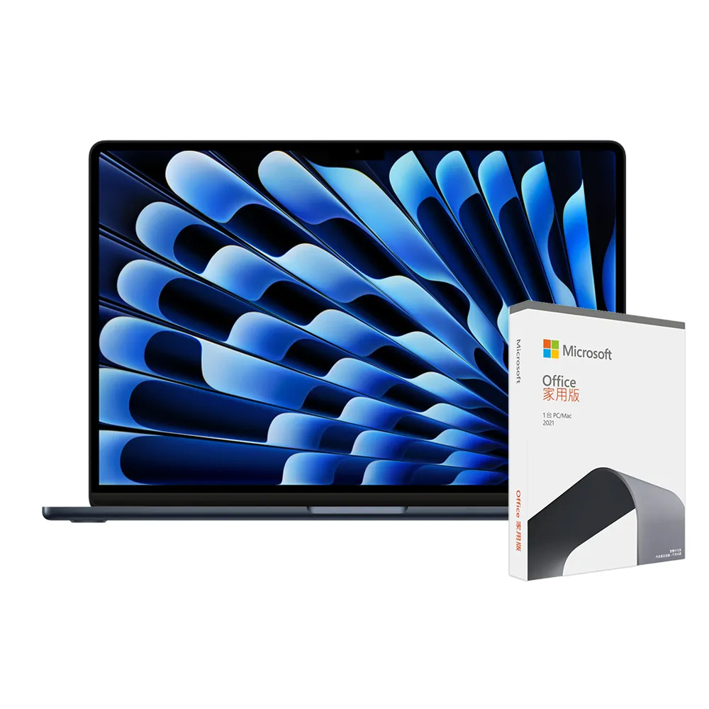 【Apple】office 2021家用版★MacBook Air 13.6吋 M3 晶片 8核心CPU 與 8核心GPU 8G/256G SSD