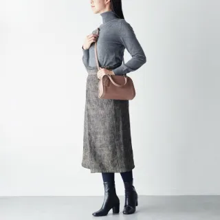 【MOTHERHOUSE】Ren 皮革兩用迷你手提包-藕粉色
