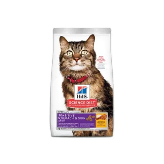 即期品【Hills 希爾思】敏感胃腸與皮膚 成貓 雞肉 1.58公斤(效期20240930 貓飼料 貓糧 寵物飼料)