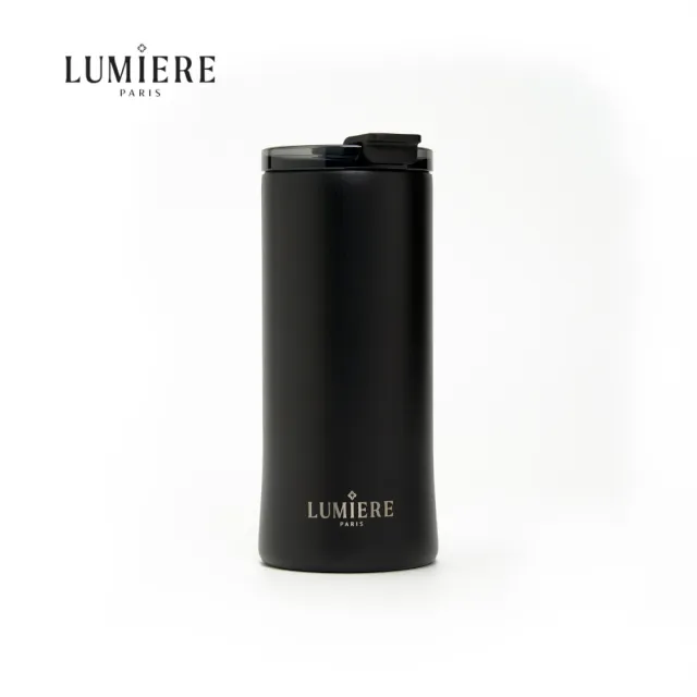 【Lumiere】Glamor Diamond black 防漏防摔隨行保溫杯16oz/480ml-鑽石黑(保溫杯 隨行杯 咖啡杯)