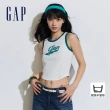 【GAP】女裝 Logo印花羅紋短版圓領背心-多色可選(873961)
