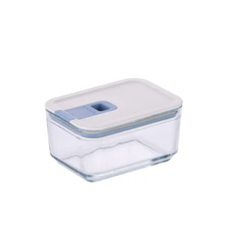 【NEOFLAM】Perfect Seal系列玻璃保鮮盒長方形500ml(可堆疊/耐熱400°C)
