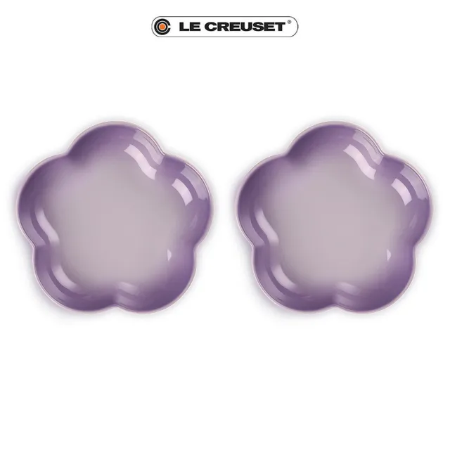 【Le Creuset】瓷器花型盤 20 cm-中(藍鈴紫)