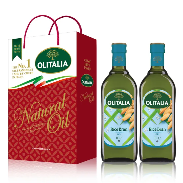 【Olitalia奧利塔】超值樂活玄米油禮盒組(1000mlx 6 瓶)