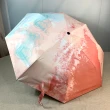 【KISSDIAMOND】買1送1一鍵開收輕量防曬美型晴雨自動傘(UPF50/8骨/抗風雨/黑膠)