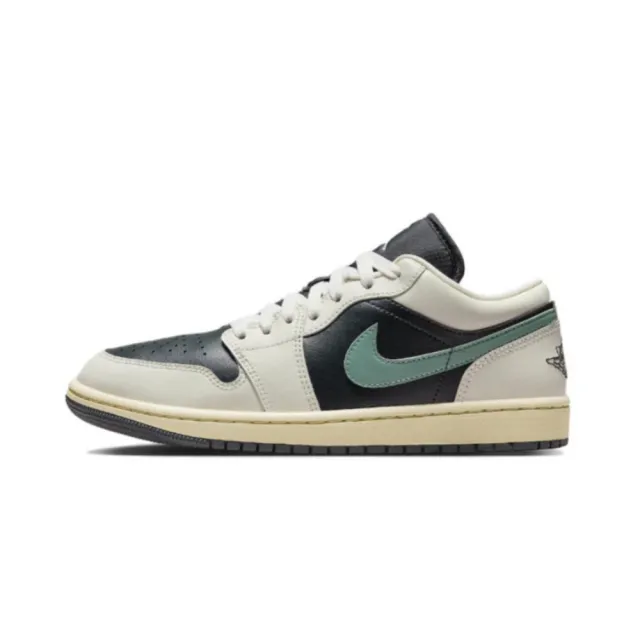 【NIKE 耐吉】Air Jordan 1 Low Jade  黑綠 倒鉤平替版 休閒鞋 女鞋 男女段(DC0774-001)